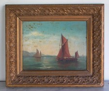 Sailboats the river ocean - on,