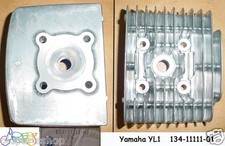 Yamaha YL1 Cylinder Head LH / RH 1966-67 NOS YL1 YL1E Top Barrel 134-11111-01 x2