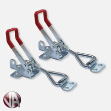 2 Over Centre Fastener Latch Door Catch LARGE Lockable Truck Trailer Body Clamp