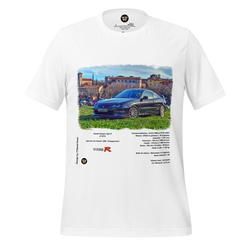 Shirt blanc honda integra - t-shirt,