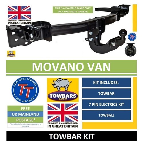 Towbar for vauxhall movano - for,