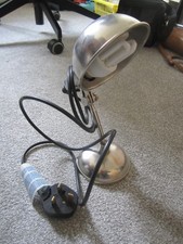 A small fat angle poise type metal lamp from Habitat
