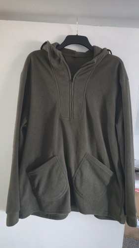 Mans green fishing hoodie size - hoodie,