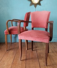Vintage French bridge chairs