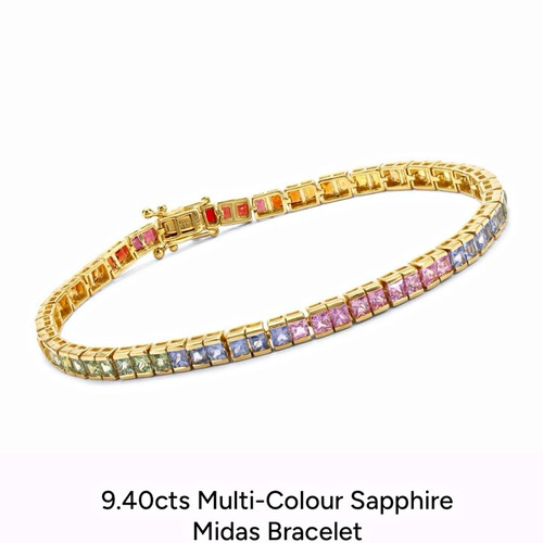 9ct yellow gold midas tennis - 9ct,