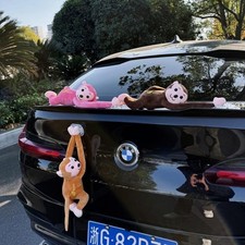 Adorable Monkey Car Hanging Plush - Hilarious Car exterior decoration 45cm New