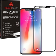 Black TECHGEAR TEMPERED GLASS