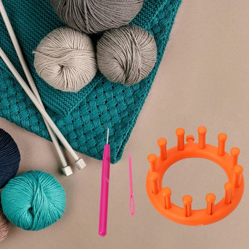 Small round knitting loom with - knitting,