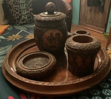 Vintage French hand carved