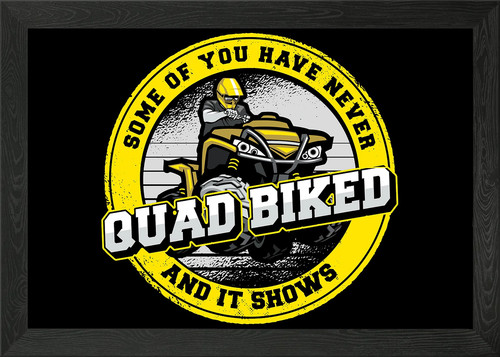 Quad bike atv framed wall - atv, art