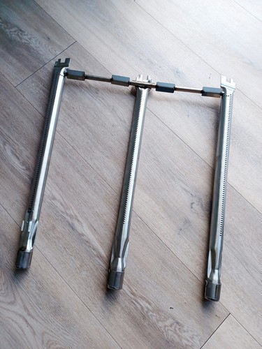 Stainless steel burner - steel, 3-burner