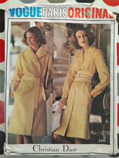 Vintage Vogue Christian Dior Paris Original Pattern 2911 Size 14 Coat & Dress