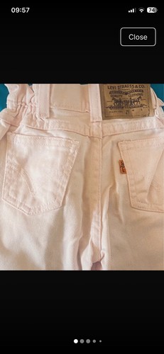 Vintage girls orange tab levi - orange,