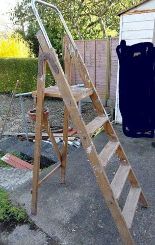 Vintage tall wooden - vintage,