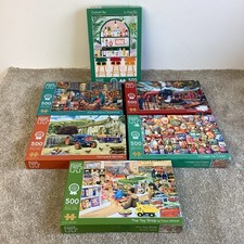 6x 500 piece Small Box Corner Piece Jigsaw Puzzle Bundle Job Lot