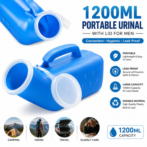 1200ml portable urinal with - 1200ml,