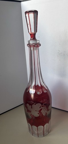 Antique cut clear bohemian - antique, to