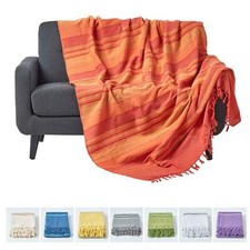 Cotton Morocco Striped Throw
