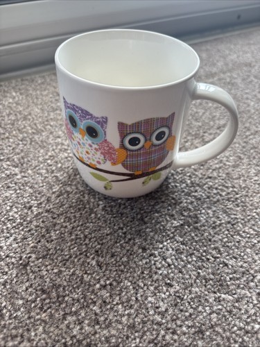 Owl mug colourful cup - mug,
