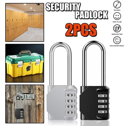 Long shackle padlock - 2x,
