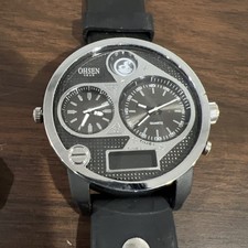 Ohsen Dual Time Zone LCD Watch