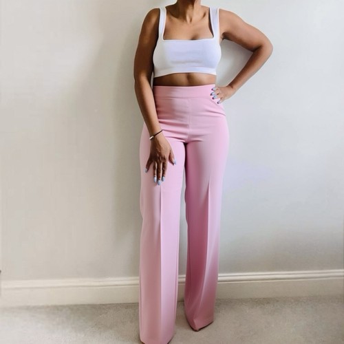 Zara pink high waisted - pink,