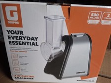 Geepas Electric Salad Maker 4 in 1 Slicer Fruit Cutter Vegetable Grater Chopper