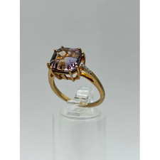 9K asscher cut AMETRINE AND