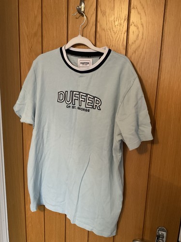 Duffer blue shirt size - blue, l