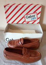 Gabor Jollys Shoes Brown Leather Slip on Size UK 4 EU 37  Ladies Boxed