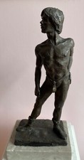 Neil Godfrey  Bronze Resin Nude figure 1988 Gay Erotic. "Waiting Dancer"