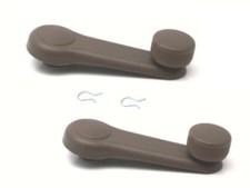 2 x Window Crank Handles Brown