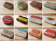 Vintage Empty Tins Lots to choose from - Pharmacy Typewriter & more