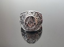 Masonic Ring Sterling Silver