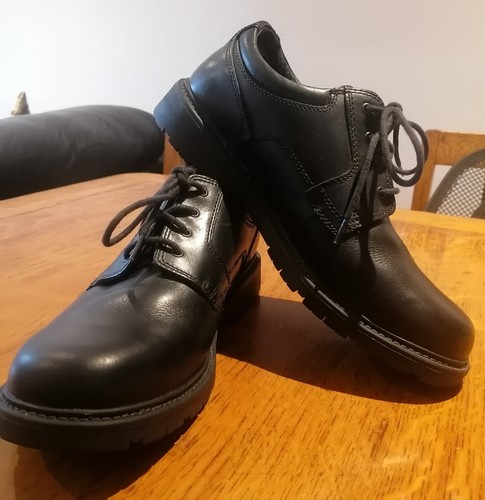 Clarks mens black leather lace - clarks,