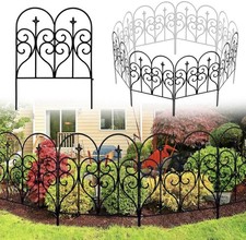 Thealyn Decorative Garden Fence 81cm (H) x 3m (L) Fence Panels Rustproof Metal