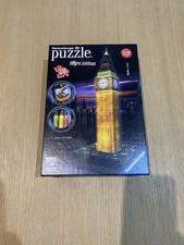 Ravensburger Big Ben London 3D Puzzle with LED Night Edition.