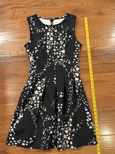 Ann Taylor B &W Dress floral