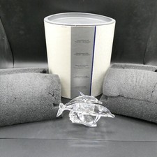 Swarovski Crystal Lead Me The Dolphins Annual Edition 1990 In Original Box