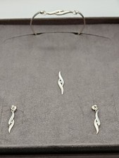 Sterling silver Paul Kennedy bracelet earrings & pendant boxed gift set