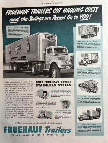 1950 freuhauf truck trailers - freuhauf,