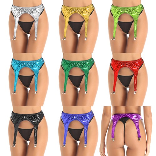 Women shiny metallic garter - uk,