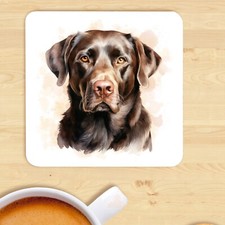 Pet Dog Coaster, Watercolour