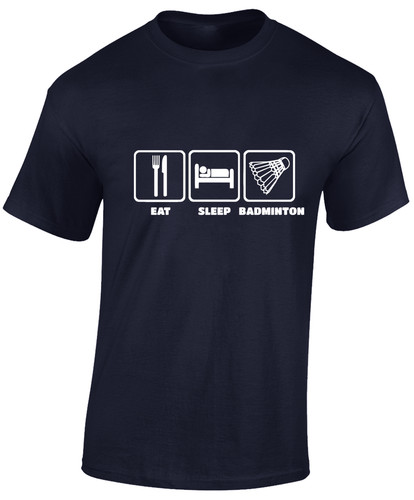 Eat sleep badminton mens - sleep, t