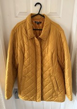Bonmarche Quilted  Mustard Jacket Size 18