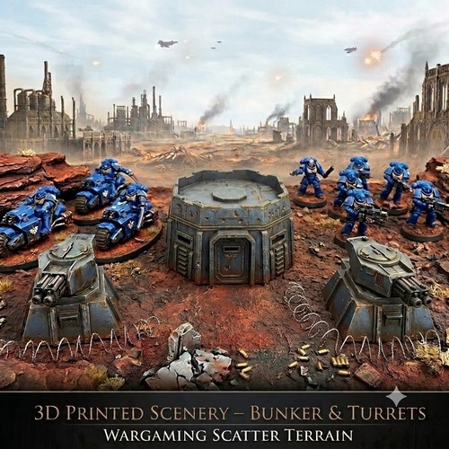 Bunker turret set 28mm - bunker,