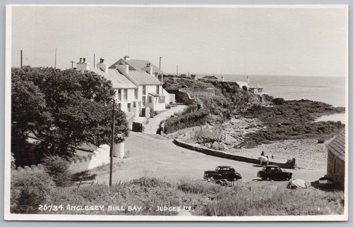 Bull bay anglesey postcard - bull, rp