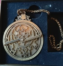 AntiQuus Astrolabe  -Modified By Metal Worker With Brass Chain Instead Of Ring-