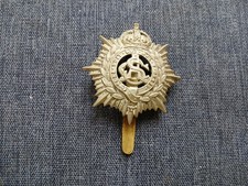 #316 – WW1 ERA ARMY SERVICE CORPS WHITE METAL TF CAP BADGE