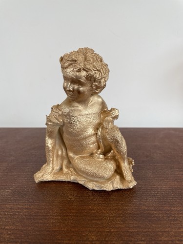 Gold cherub angel ornament - cherub,